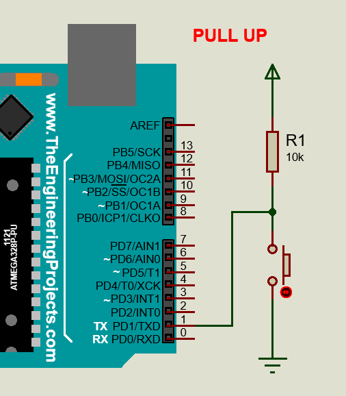 Diagrama de Conexión Pull-Up
