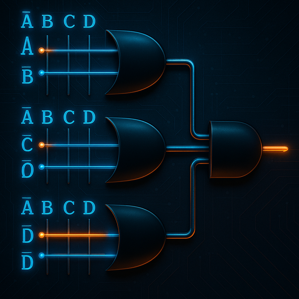 Ejemplo de expresión lógica POS